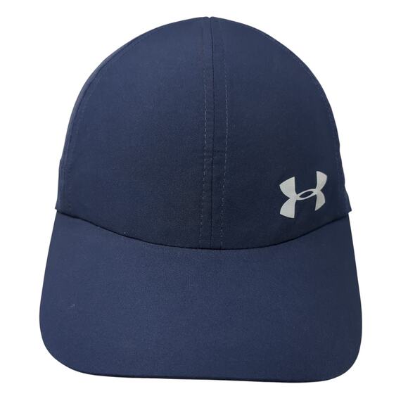 Under Armour Strapback Baseball Cap Blue One Size Adjustable Lightweight 6 Panel - Picture 1 of 8